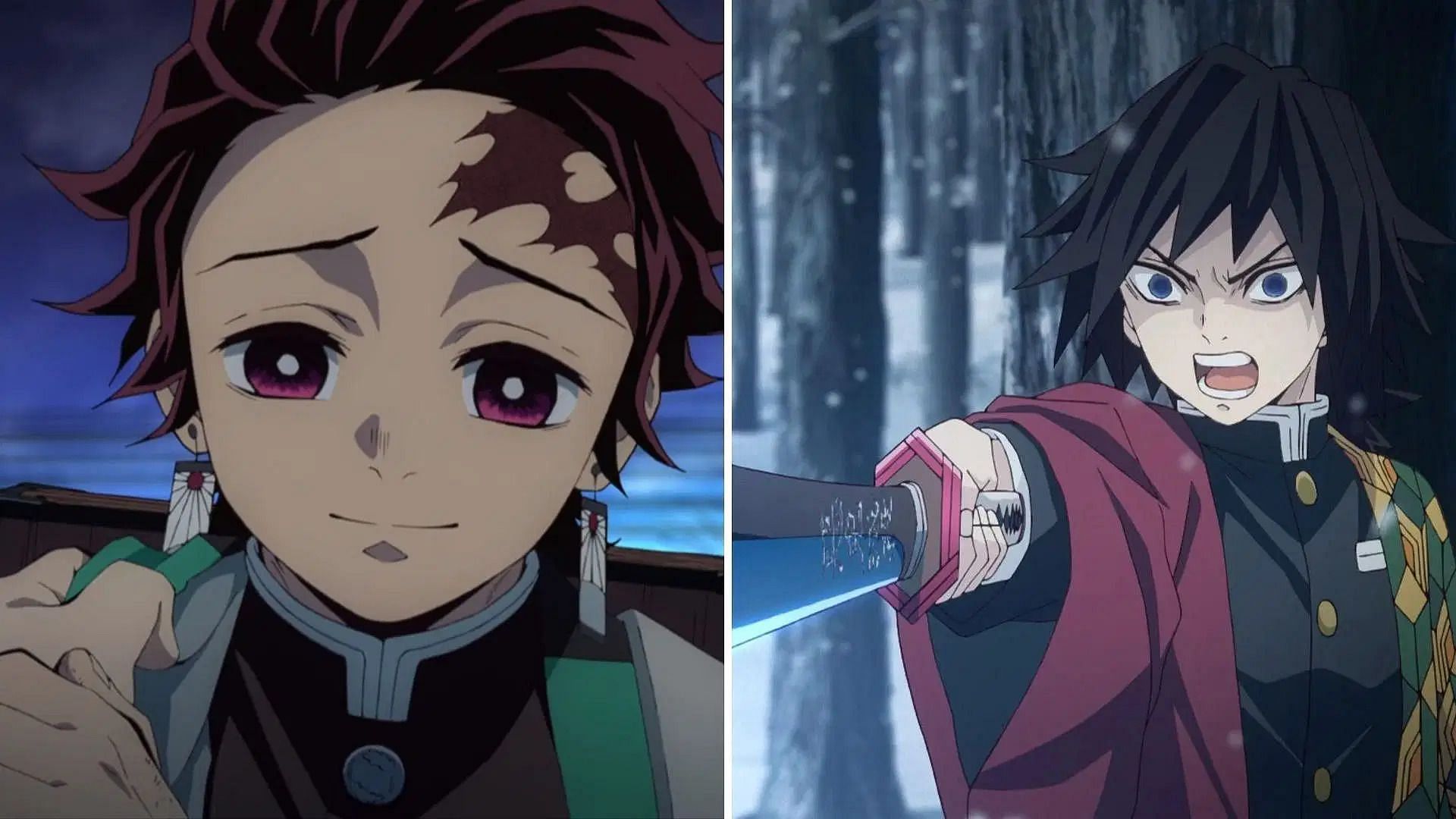 Tanjiro and Tomioka barely survived the final selection exam (Image via Ufotable).